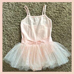 Light Pink Kids Ballet Dance Costume ~ Marked 120 ~ Sz conversion 5T
